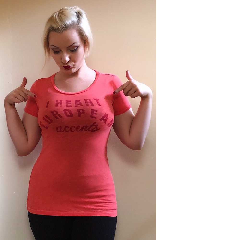 I heart European accents t-shirt